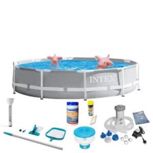 Intex Pool 26702GN - PrismFrame Pool (305x76cm) + umfangreiches Zubehör