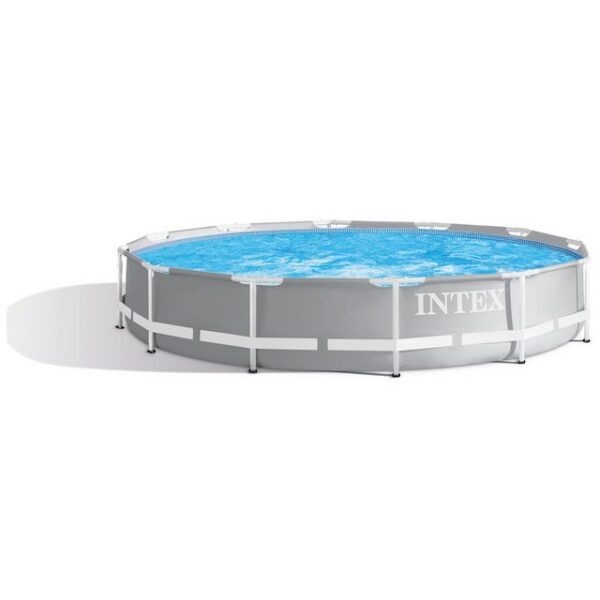 Intex Rundpool Intex 26712GN Prism Frame Pool 366 cm mit Filterpumpe (Set)