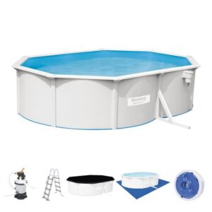 BESTWAY Framepool Bestway Stahlwandpool Set oval "HYDRIUM" 500x360x1