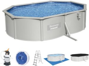 Bestway Framepool Hydrium Pool Set oval (6-tlg)