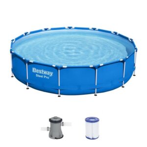 BESTWAY Framepool Bestway Steel Pro Frame Pool 396x84cm + Pumpe 5612