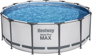 Bestway Framepool Frame Pool Komplett-Set Steel Pro MAX™ Ø 396 x 122cm