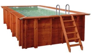 Poolomio Pool Sumatra Pro Line Holzpool Rechteckig 6