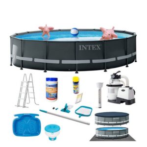 Intex Pool 26326GN - Ultra XTR FramePool-Set (488x122cm) + umfangreiches Zubehör