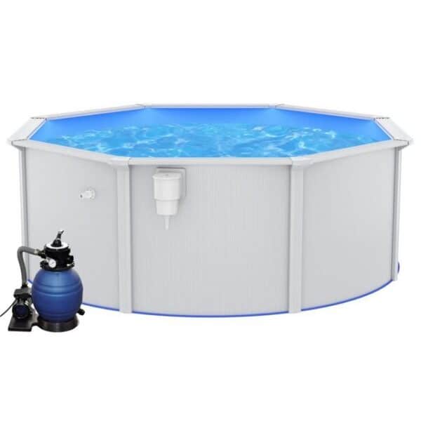 furnicato Pool mit Sandfilterpumpe 360x120 cm