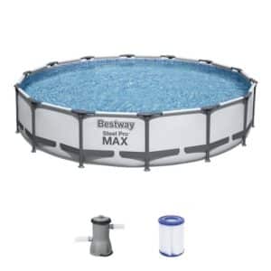 BESTWAY Framepool Bestway Steel Pro Max Pool Komplett Set 427x84 565