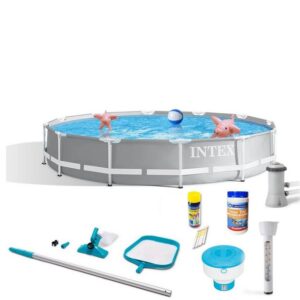 Intex Pool INTEX 26712GN Prism Frame Pool inkl. GS-Filterpumpe (366x76cm)