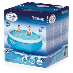 BESTWAY Pool BESTWAY 57266 Fast Set Pool Swimmingpool Rund Schnellaufbau 305x76cm