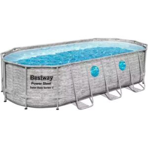 Bestway Pool Power Steel Swim Vista Oval Frame Pool-Set