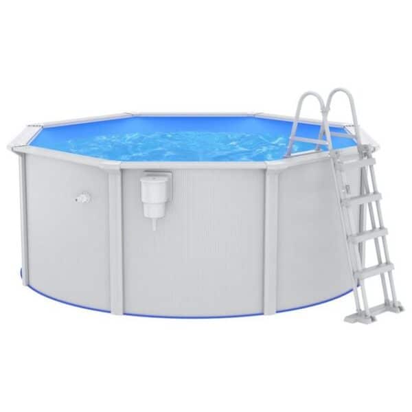 furnicato Pool mit Sicherheitsleiter 610x360x120 cm