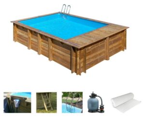 Gre Rechteckpool EVORA PLUS (Set)