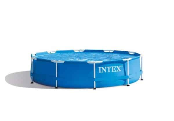 Intex Schwimmbecken INTEX Metal Frame Pool Swimmingpool Familienpool Ø 305 cm 28200