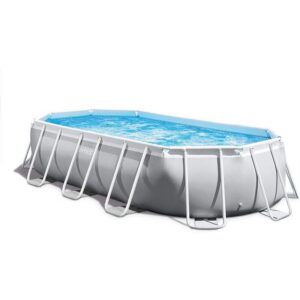 Intex Pool INTEX 26796GN Prism Frame Oval Pool 503 x 274 x 122 cm