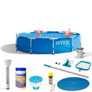 Intex Pool INTEX 28202GN MetallFramePool-Set mit GS-Pumpe