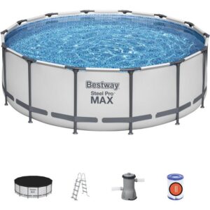 BESTWAY Framepool Bestway Steel Pro MAX Frame Pool Komplettset 427 x (Komplett-Set)