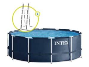 Intex Pool Frame Pool Rondo 366 x 122 cm - Ohne Zubehör inkl. Leiter