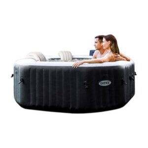 Intex Pool Pool PureSPA Jet + Bubble Deluxe octagon onyx black 201/150x71 cm