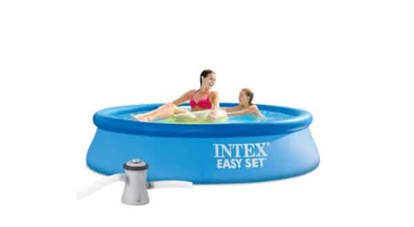 Intex Pool INTEX 28108 Pool Set Easy 244 x 61 cm Quick-Up Pool mit Filterpumpe