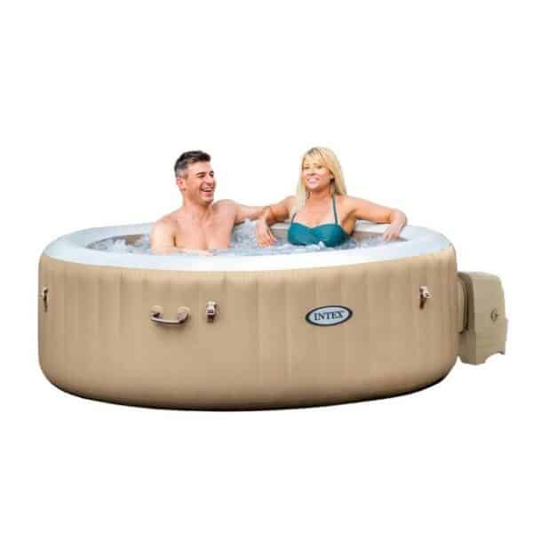 Intex Pool INTEX 28476 PureSPA Bubble Massage Whirlpool 196x71cm rund 4 Personen