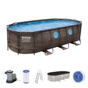 BESTWAY Framepool Bestway Power Steel Vista Oval Pool Set 549x274x12