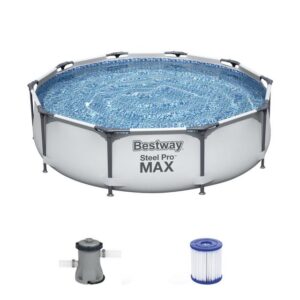 BESTWAY Framepool Bestway Steel Pro MAX Frame Pool 305x76cm+Pumpe 56