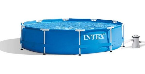 Intex Framepool INTEX Swimming Pool Metal Frame 366x76cm + Pumpe 2