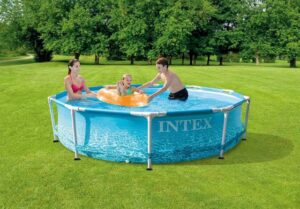 Intex Rundpool Intex 28208 Metal Frame Pool 305 x 76 cm mit Filterpumpe (Komplett-Set)