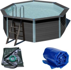 Poolomio Pool Composite Set BASIC - Rund 410 x 124 cm