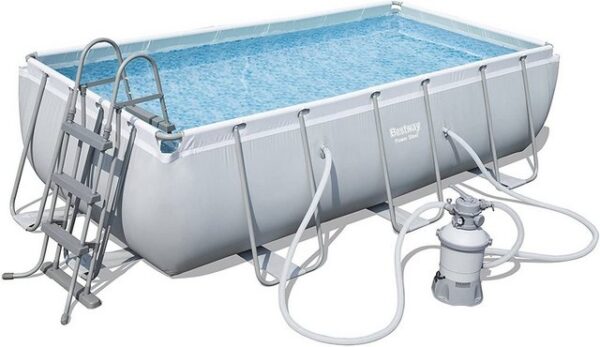 BESTWAY Framepool Bestway Frame Pool Steel Set 404 x 201 mit Sandfilter 56442