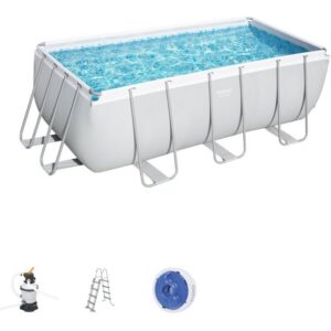 Bestway Pool Power Steel Rectangular Frame Pool-Set