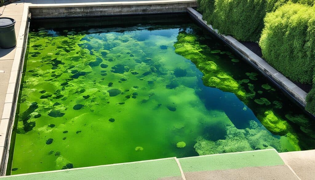 Schwarze Algen im Pool